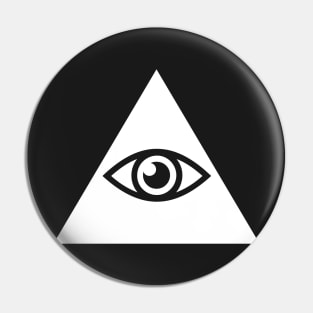 Illuminati Pyramid & Eye –– Rave EDM Design Pin