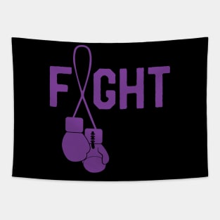 Cute Pancreatic Cancer Awareness Survivor Fighter Ribbon Tapestry