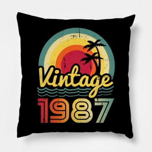 Vintage 1987 Made in 1987 36th birthday 36 years old Gift Pillow