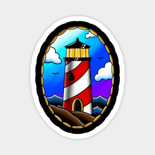 Lighthouse Magnet by JeremyBrownArt 