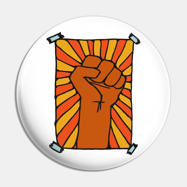 Radical Fist Pin by GOATSgear