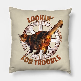 Lookin' For Trouble Pillow
