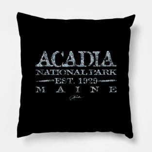 Acadia National Park, Est. 1929, Maine Pillow