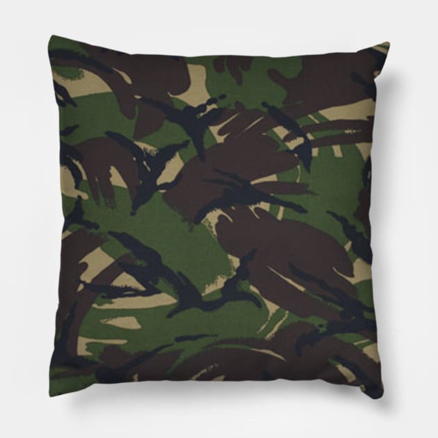 British dpm camo Pillow by bumblethebee