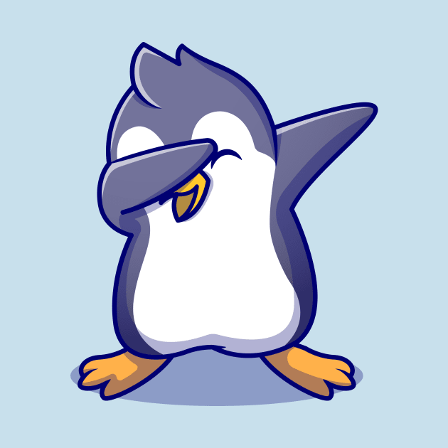 Cute Penguin Dabbing Cartoon by Catalyst Labs