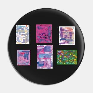 Abstract Sticker Pack Pin