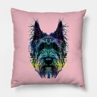 Irish Wolfhound Sighthound Minimal Artwork Pillow