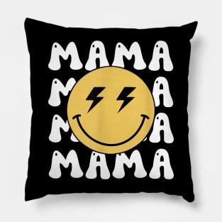 Mama One Happy Dude Birthday Family Matching Bolt Face Pillow