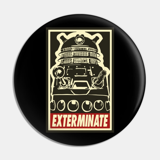 Exterminate - Dalek - Dr Who Pin by DesignedbyWizards