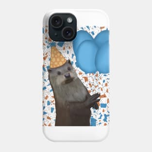 Cute Otter With Balloons Phone Case