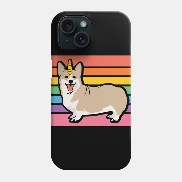 Rainbow Corgi Unicorn Phone Case by VBleshka