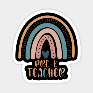 Boho Rainbow PreK Teacher Kinder Back to School Magnet