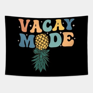 Vacay Mode Swinging Upside Down Pineapple Swinger Groovy Tapestry