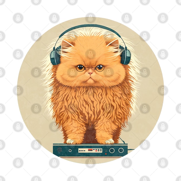 DJ Ginger Persian Cat by JGodvliet