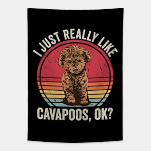 I Just Really Like Cavapoo Dog Tapestry