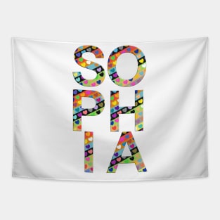 Sophia, name, typography Tapestry