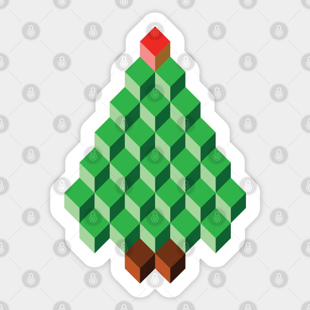 Abstract Christmas Tree Design Christmas Tree Gifts Sticker