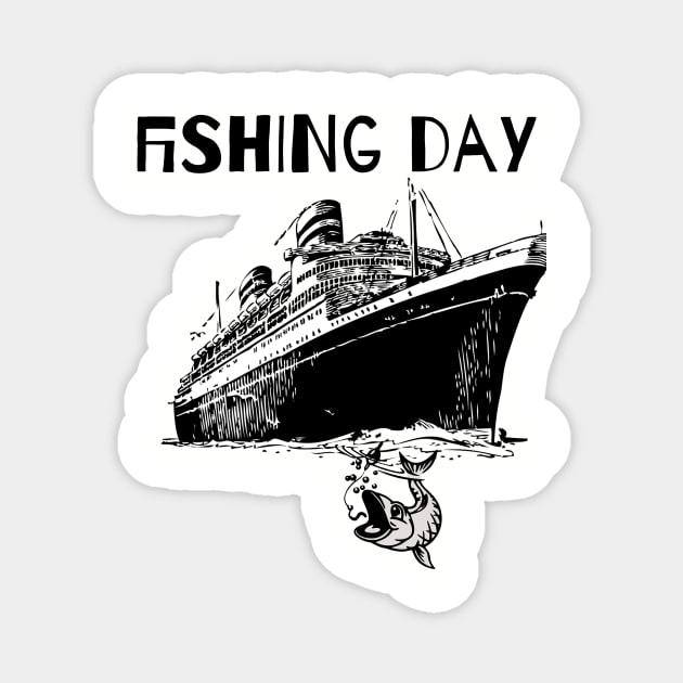 fisher fishing day fisher lover nice gift Magnet by summerDesigns