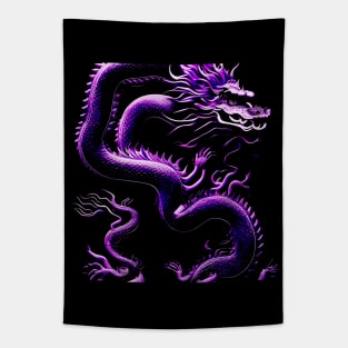 The Dragon Purple Tapestry