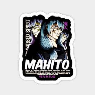 Cursed Spirit Mahito Anime Fanart Magnet