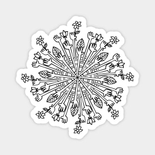 All hands mandala Magnet