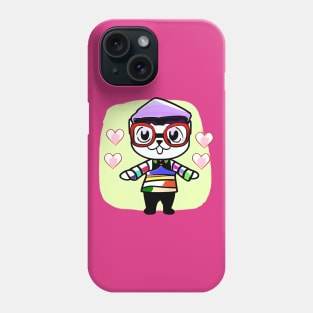 Cat Painter, Kawaii, Cute, Artist Cat Phone Case