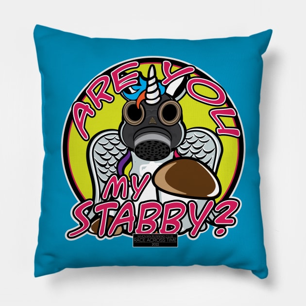 Are You My Stabby? Pillow by Fanthropy Running Clubs