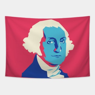 Pop Art Portrait of President George Washington // Presidents Day Tapestry
