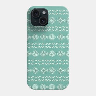 Aquamarine Mud cloth Bohemian Pattern Phone Case