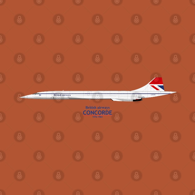 British Airways Concorde 1976 To 1984 by SteveHClark