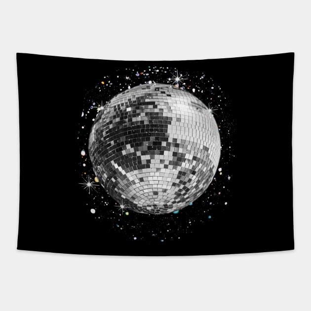 Black And White Disco Tapestry by Random Galaxy