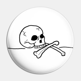 Skull and Bones Pin