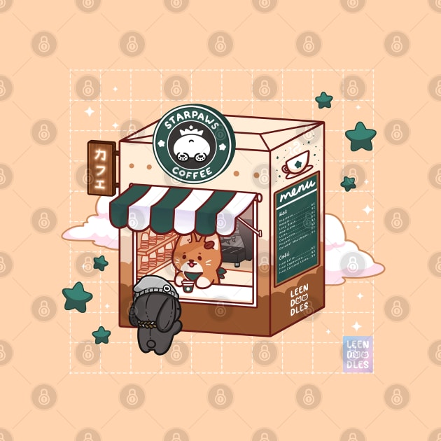 Cafe Series - Starpaws Coffee by Leenh