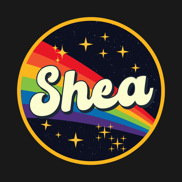 Shea // Rainbow In Space Vintage Style by LMW Art