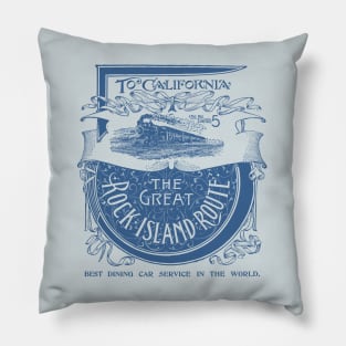 1893 Rock Island Railroad to California Pillow