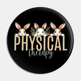 Cute Physical Therapy Easter Bunnies Pin