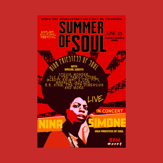 Nina Simone Concert Poster by 310BrandLA