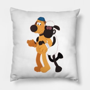 Vintage Sheep TV Series Cartoon The Shaun Pillow