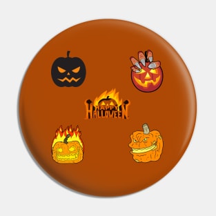 Scary Pumpkins Stickers pack Pin