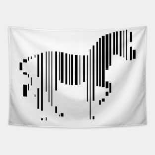 Zebra barcode stripes Tapestry