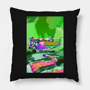 Abstract lava car Pillow