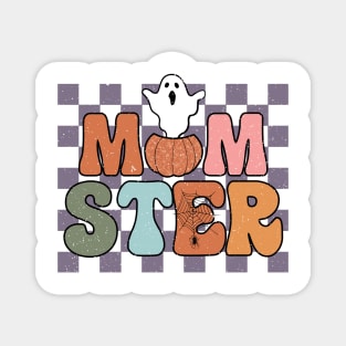 Monster. Groovy Retro Design. Magnet