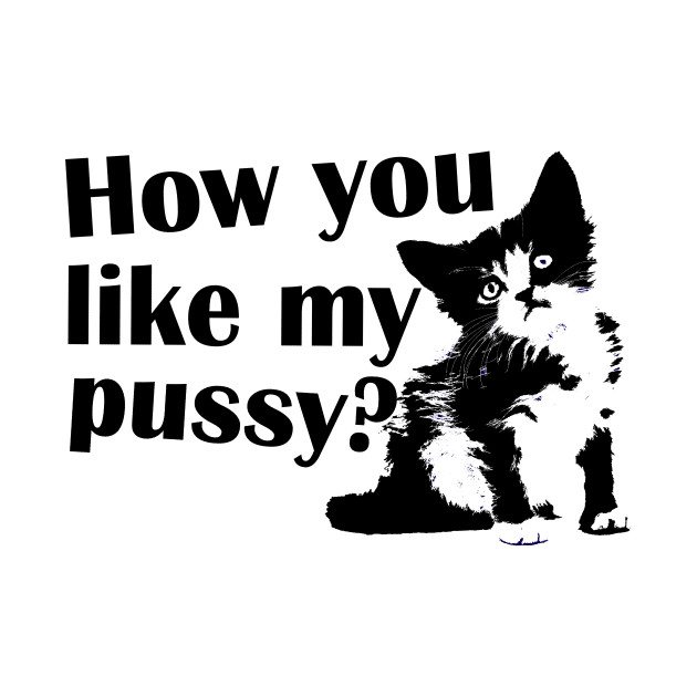 How You Like My Pussy Pussy T Shirt Teepublic