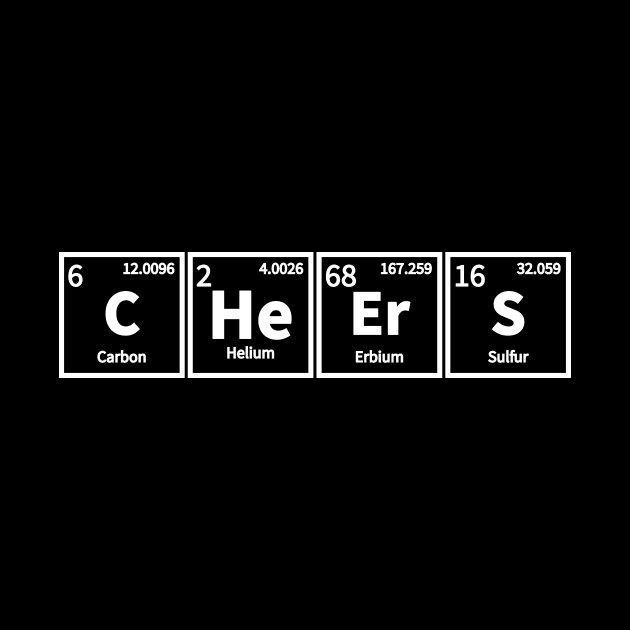 Periodic Table Cheers Funny Chemistry Scientific Science Gift by StacysCellar