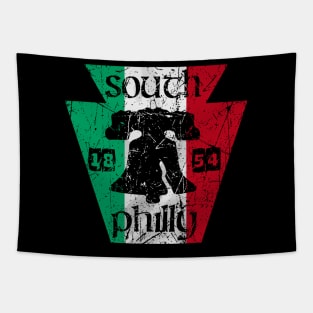 Vintage Italian Flag Liberty Bell Philly Fan Philadelphia Map Original Tapestry