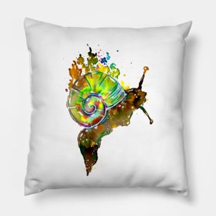 Dissolving Space Snail Pillow