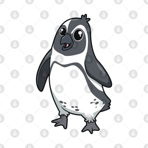 Kawaii African penguin by Modern Medieval Design