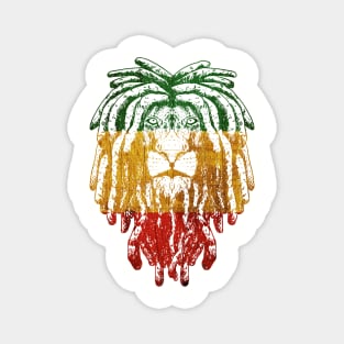 Rasta Lion Reggae Roots Rock Music Magnet