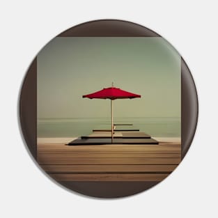 Minimalist Beach Landscape Pin