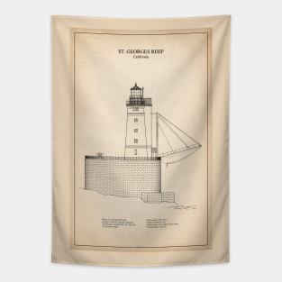 St. George Reef Lighthouse - California - SD Tapestry